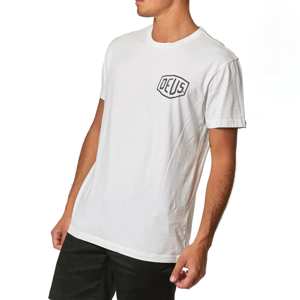 Deus Wx Machina Venice Address Tee — White — view 4