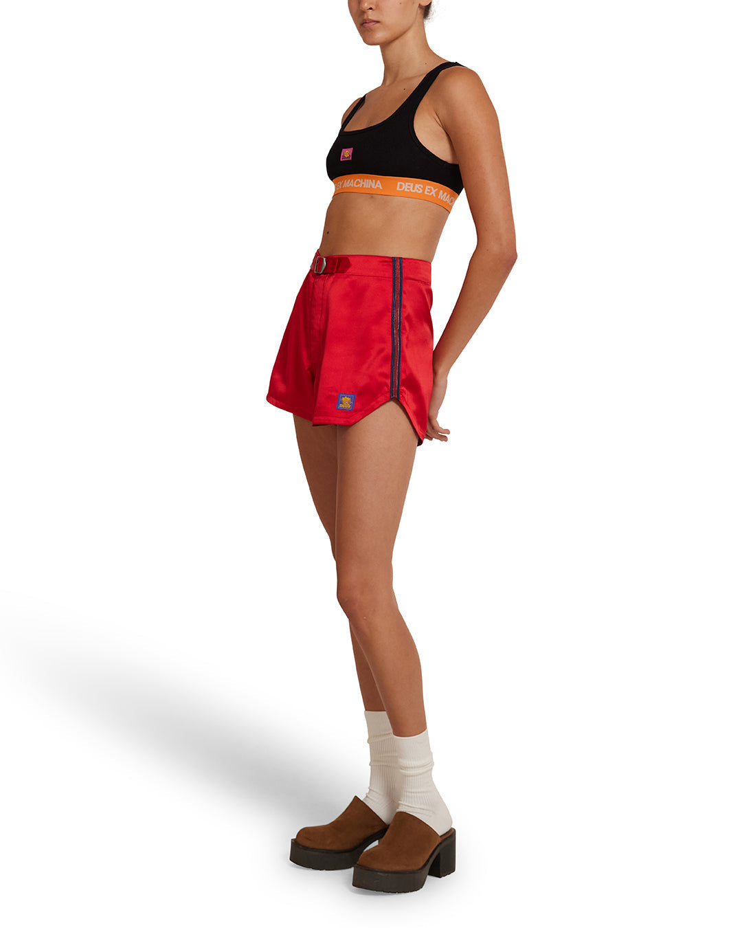 DEUS EX MACHINA JIJI SATIN SHORT - RACE RED
