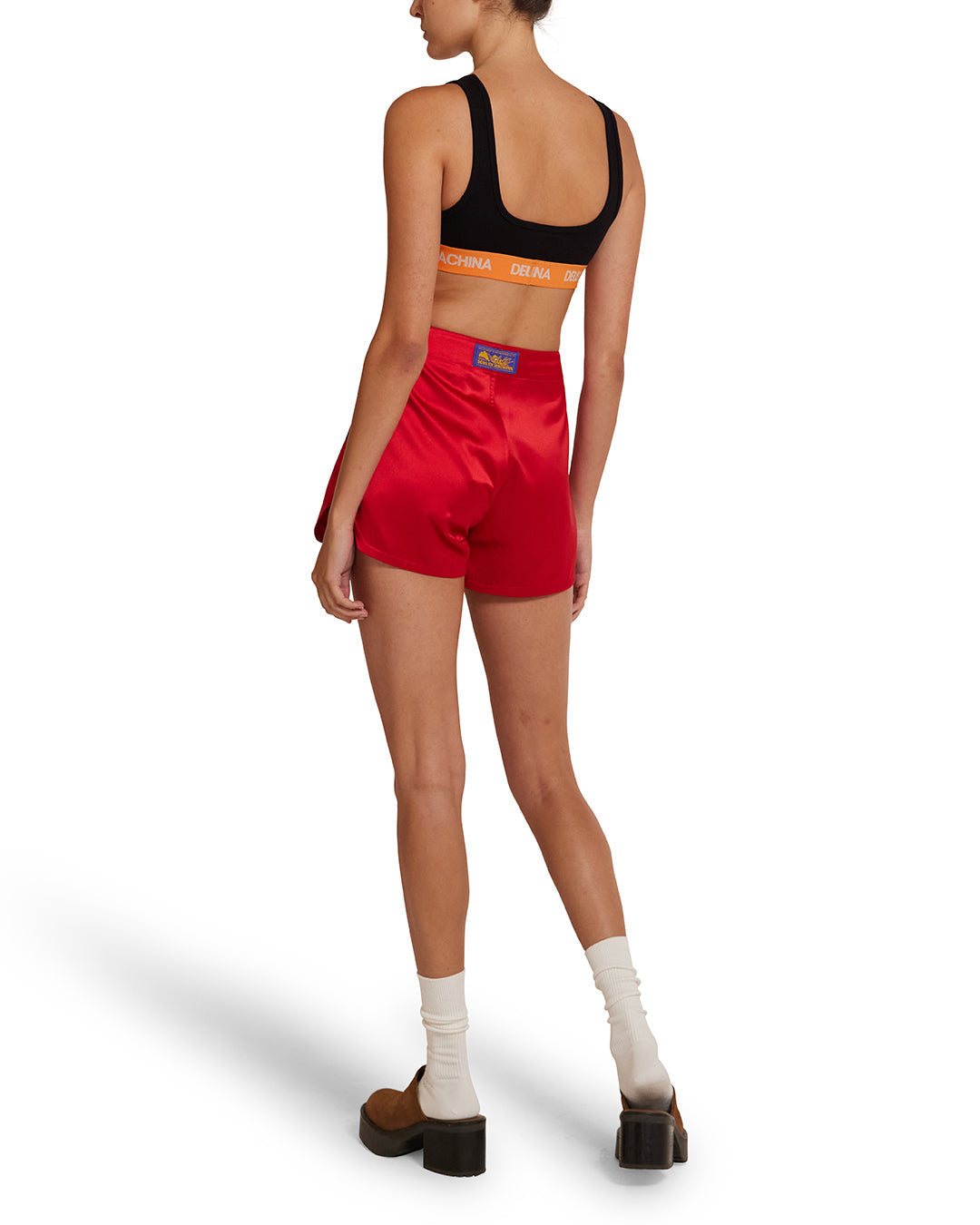 DEUS EX MACHINA JIJI SATIN SHORT - RACE RED