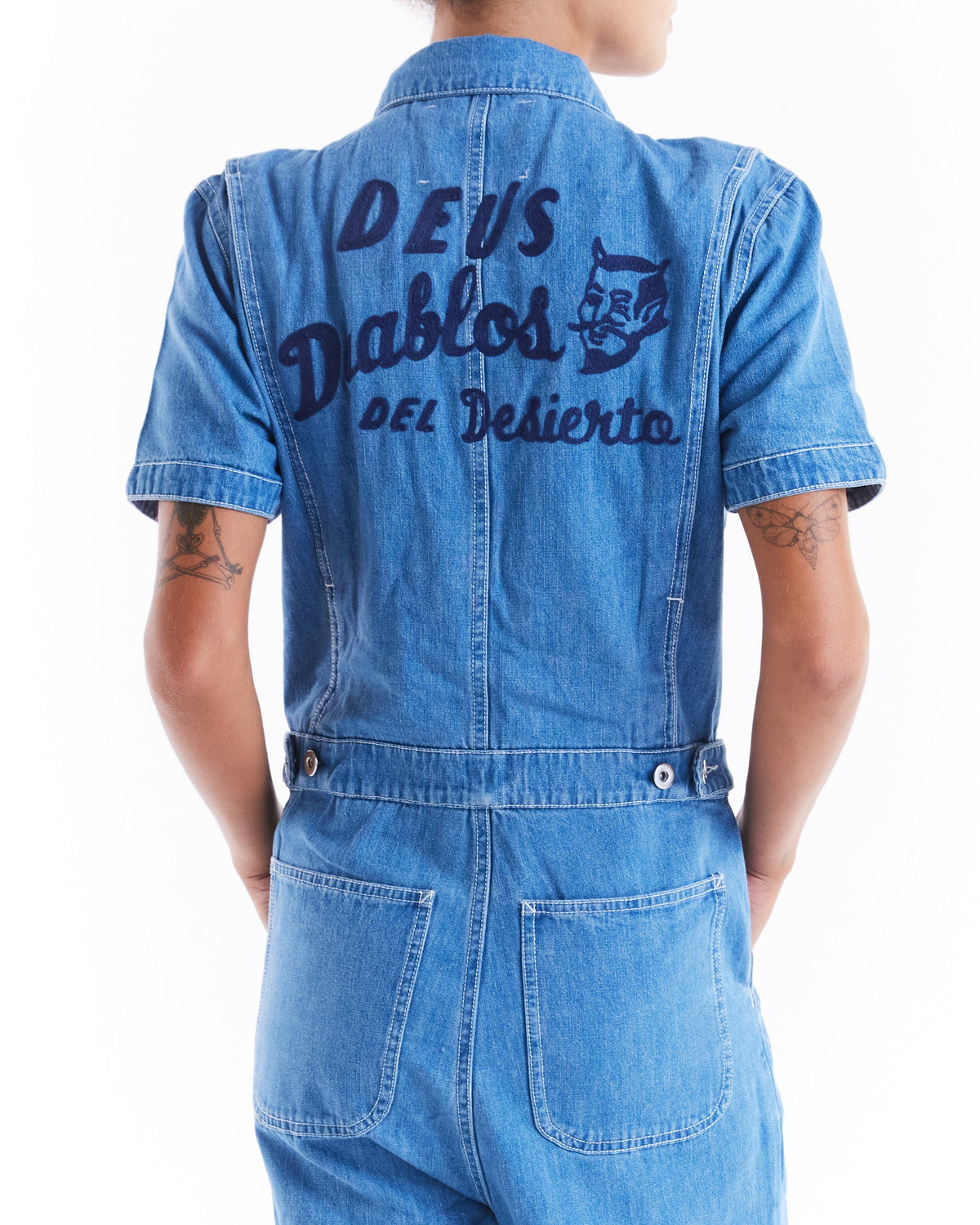 DEUS EX MACHINA ARCHIVAL COVERALL - BLEACH STONEWASH