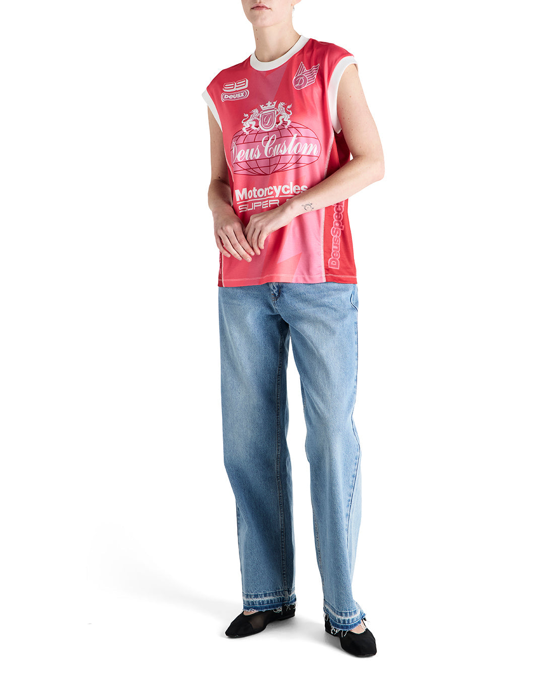 DEUS EX MACHINA PROJECT MAYHEM MOTO TANK - CHERRY