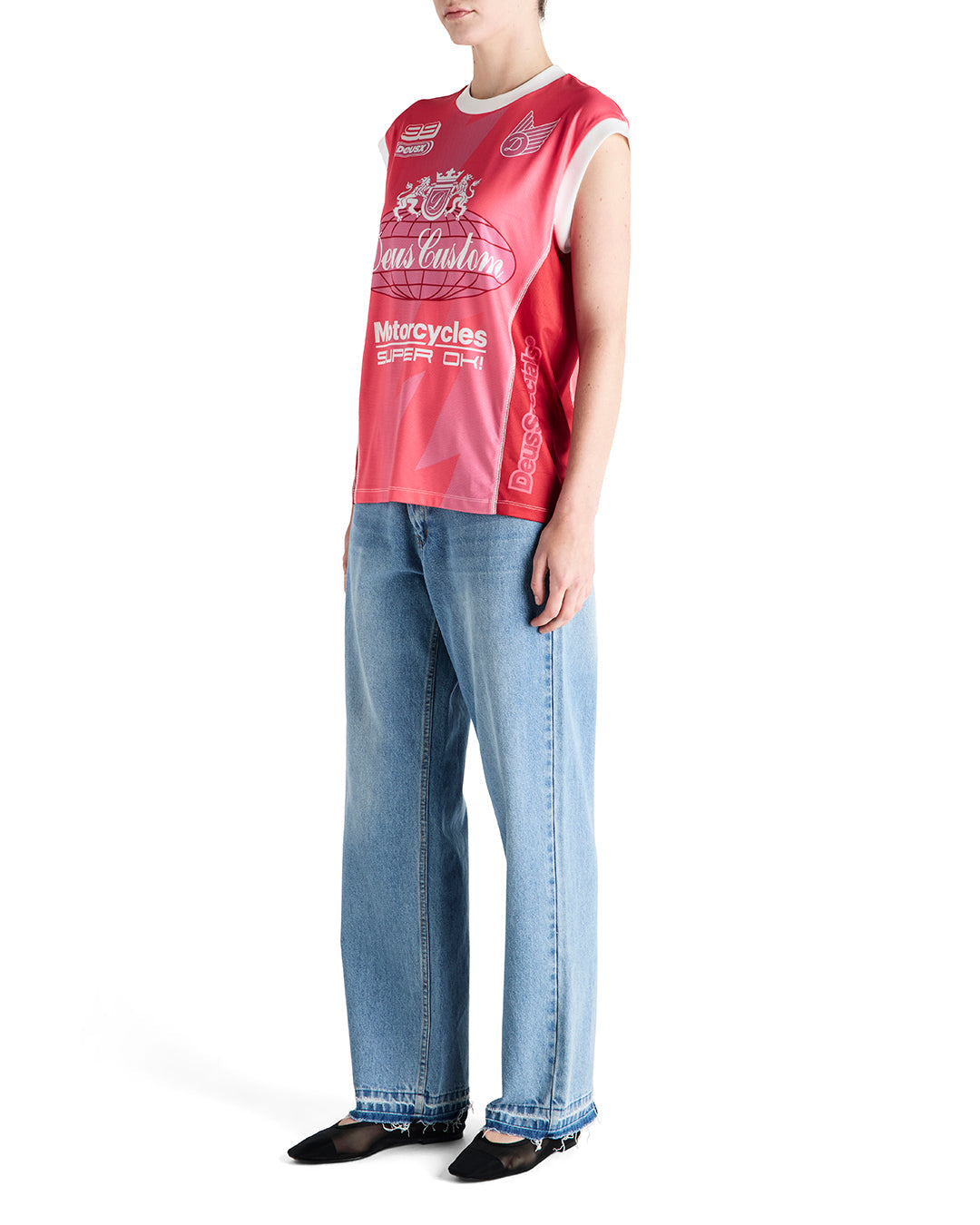 DEUS EX MACHINA PROJECT MAYHEM MOTO TANK - CHERRY