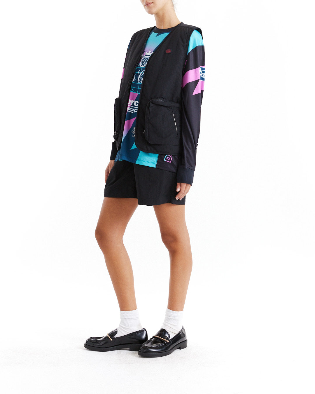 DEUS EX MACHINA PAPER STREET VEST - BLACK BEAUTY