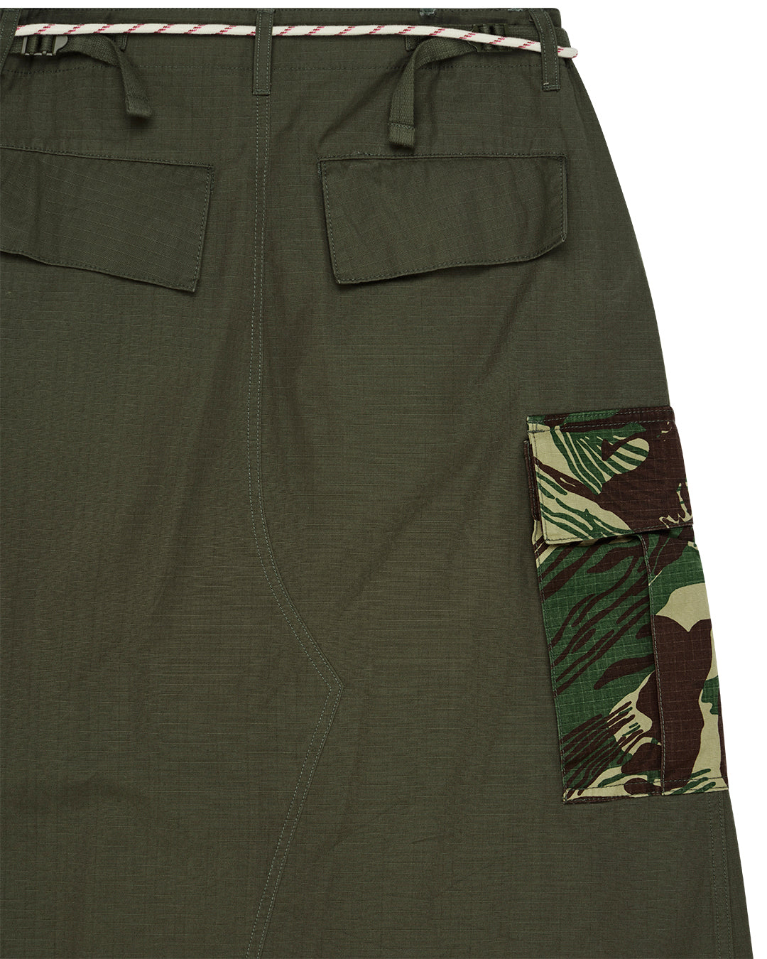DEUS EX MACHINA ARTS & CRAFTS SKIRT - BURNT OLIVE