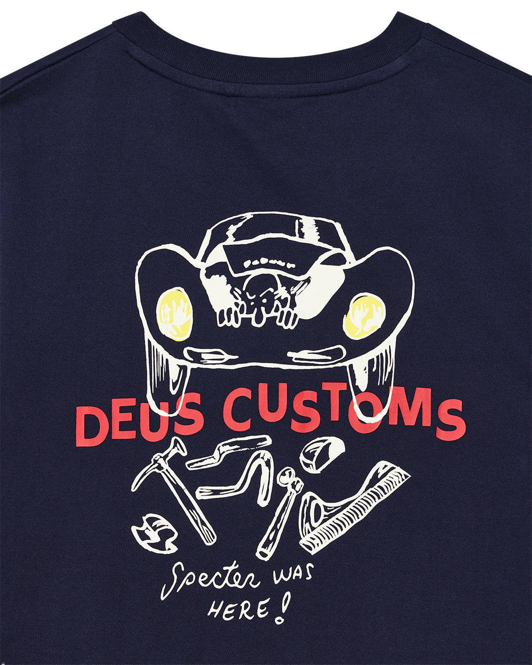 DEUS EX MACHINA SPECTER WORKSHOP TEE - AZURE NAVY