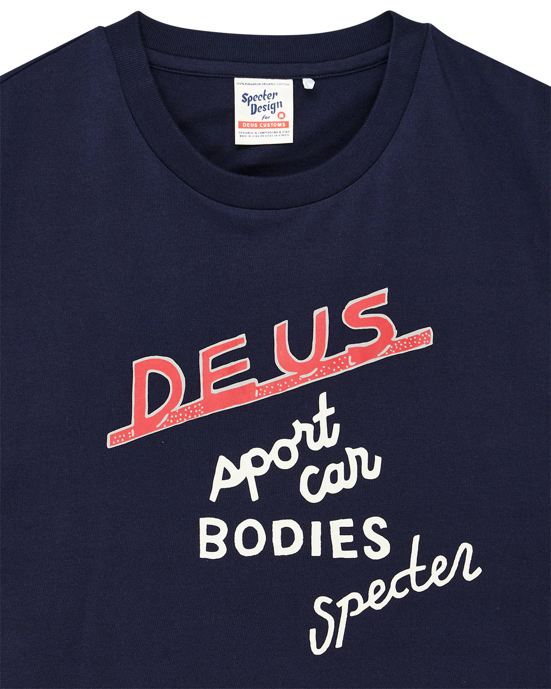 DEUS EX MACHINA SPECTER WORKSHOP TEE - AZURE NAVY