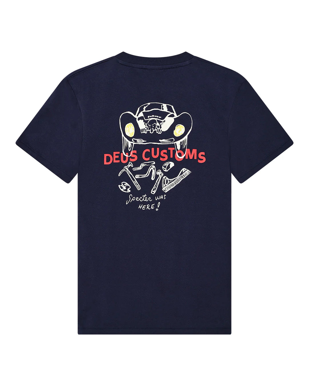 DEUS EX MACHINA SPECTER WORKSHOP TEE - AZURE NAVY