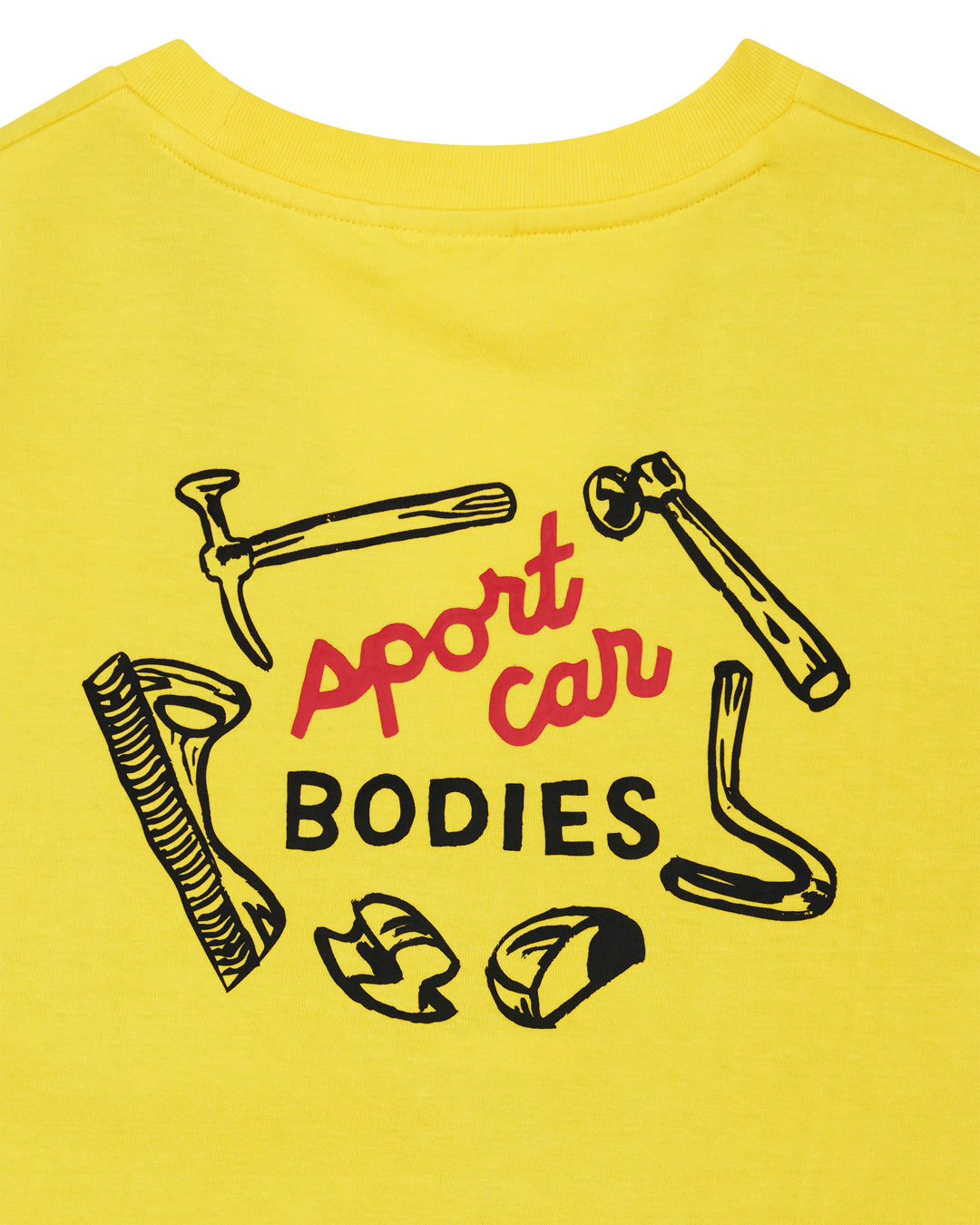 DEUS EX MACHINA SPECTER SPORT CAR TEE - CANARY YELLOW
