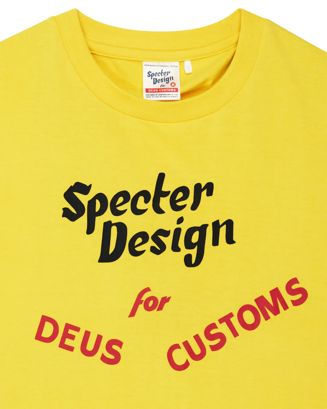 DEUS EX MACHINA SPECTER SPORT CAR TEE - CANARY YELLOW