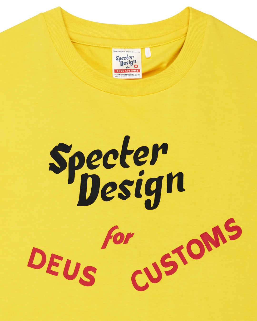 DEUS EX MACHINA SPECTER SPORT CAR TEE - CANARY YELLOW
