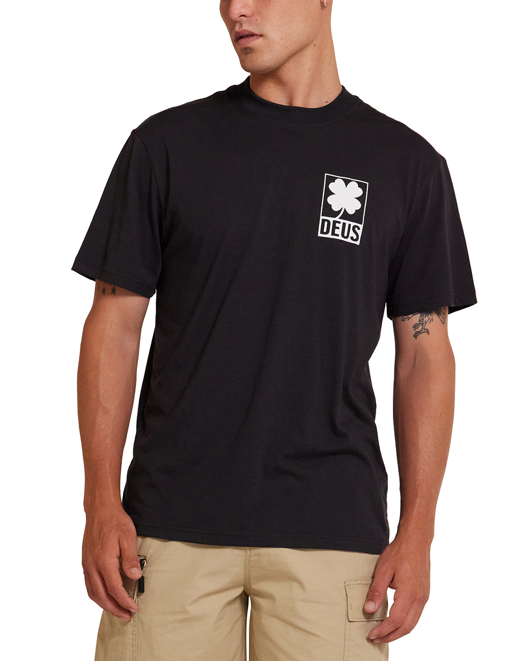 Quad Tee - Black|Model
