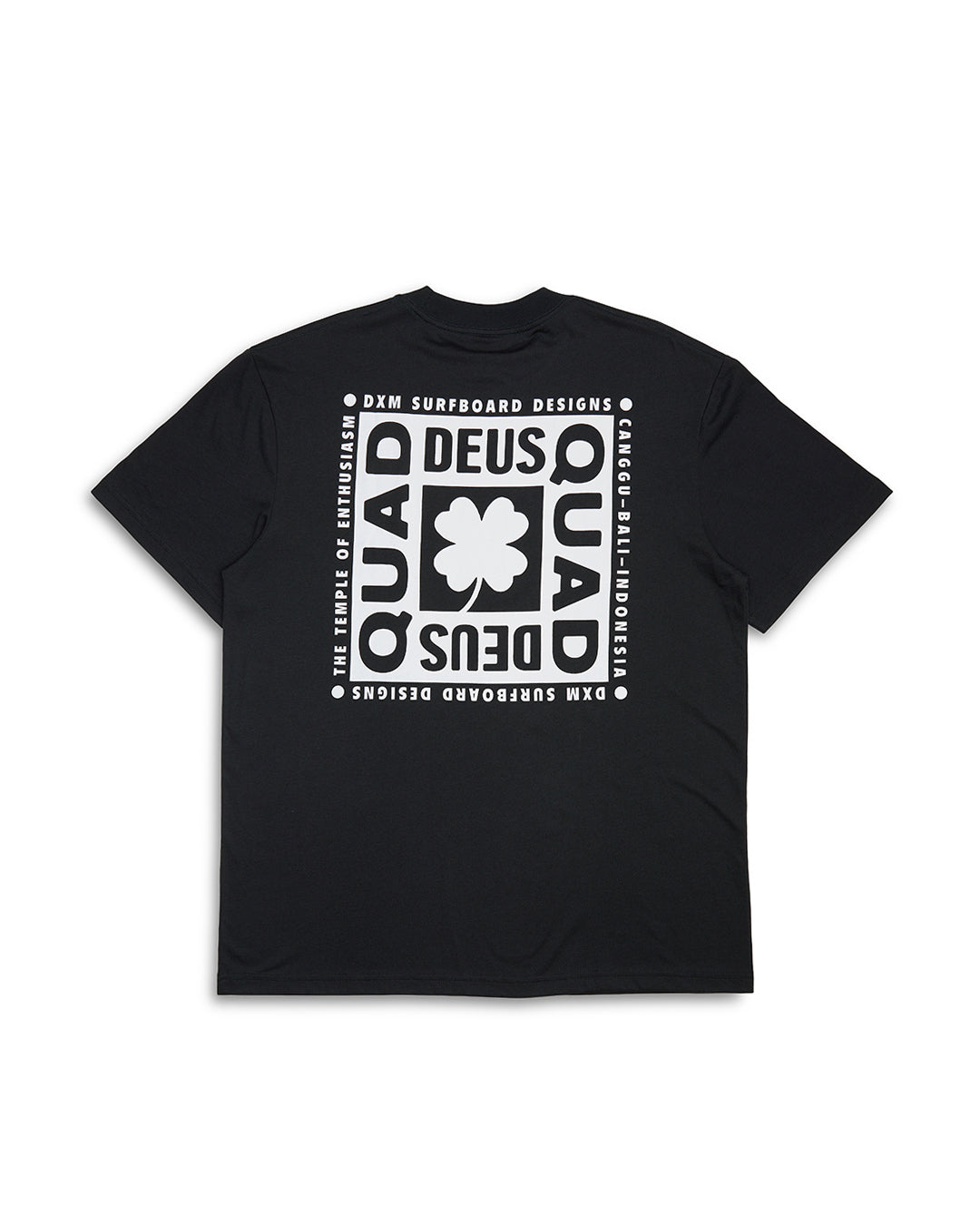 Quad Tee - Black|Flatlay
