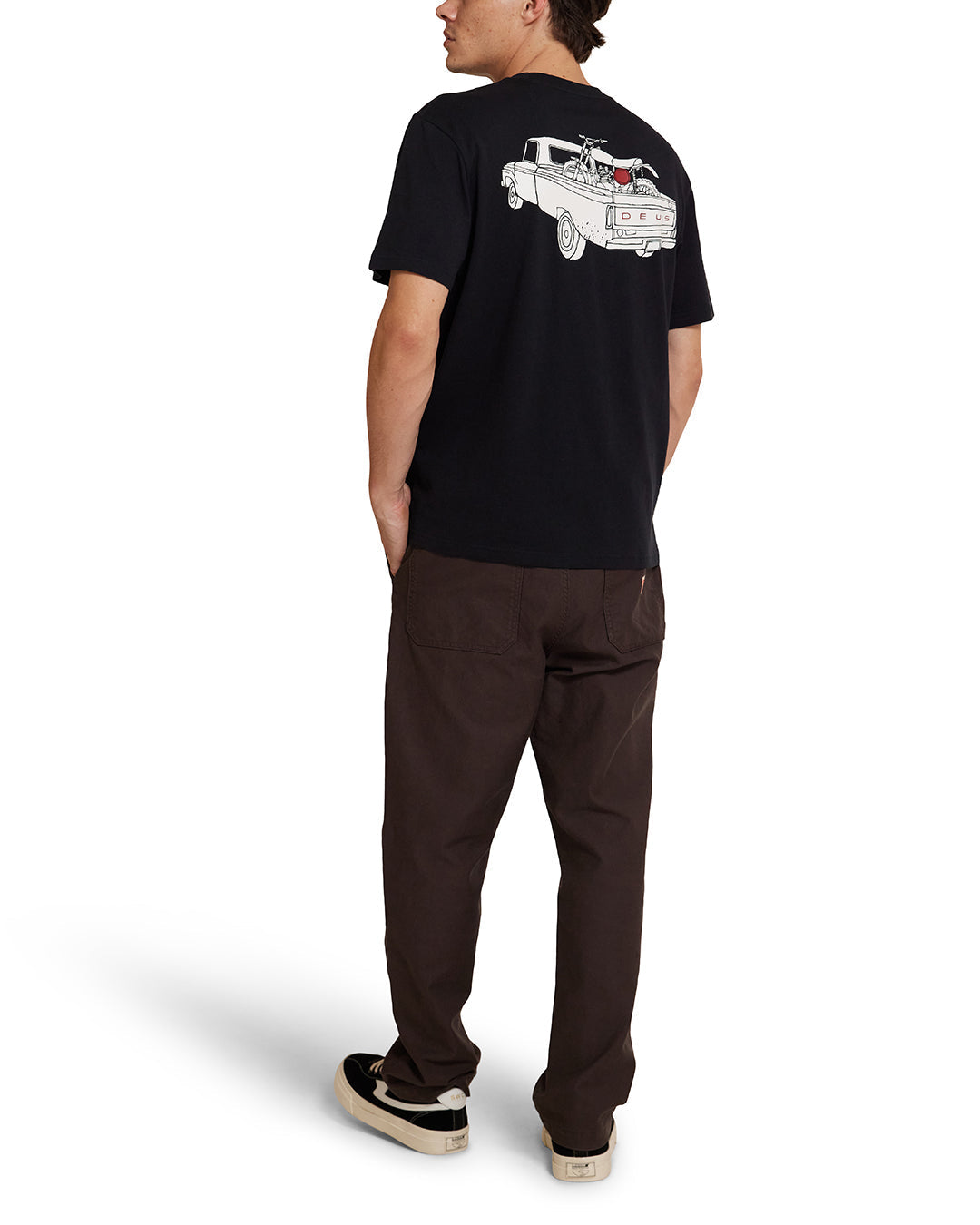 DEUS EX MACHINA CARBY PICKUP TEE - BLACK