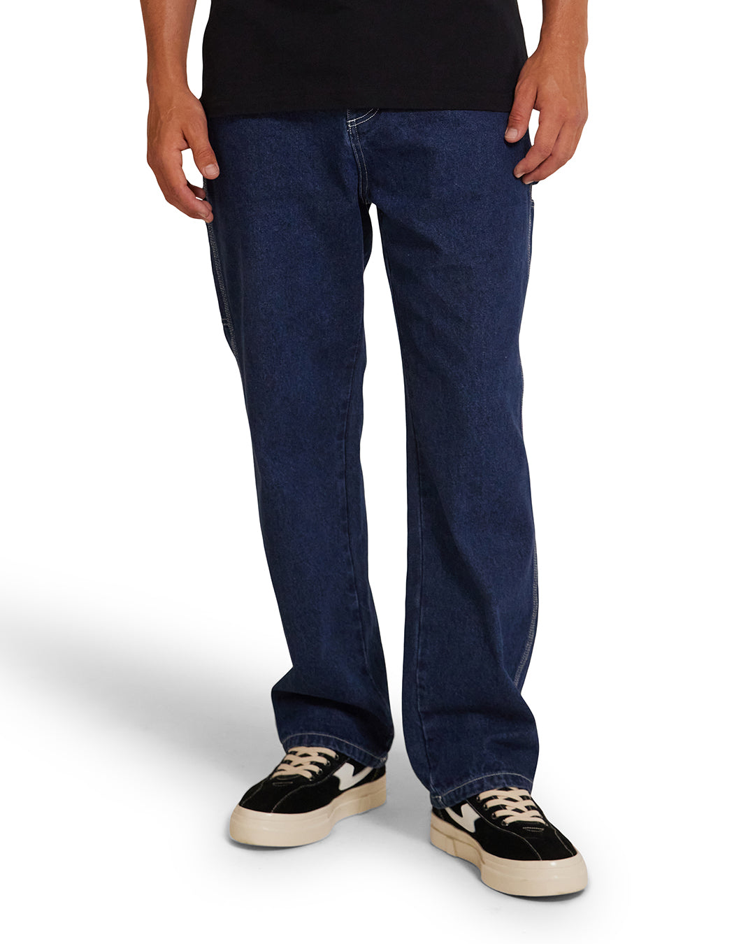 Big Fella Denim Pant - Dry Indigo|Model