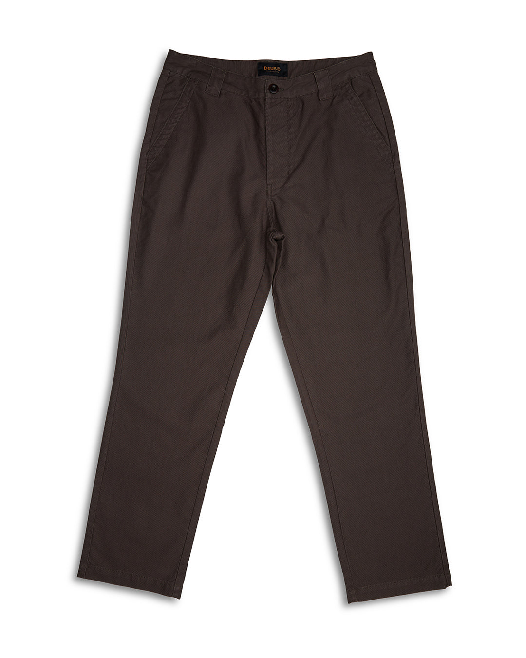 Hank Whipcord Pant - Choc Brown|Flatlay