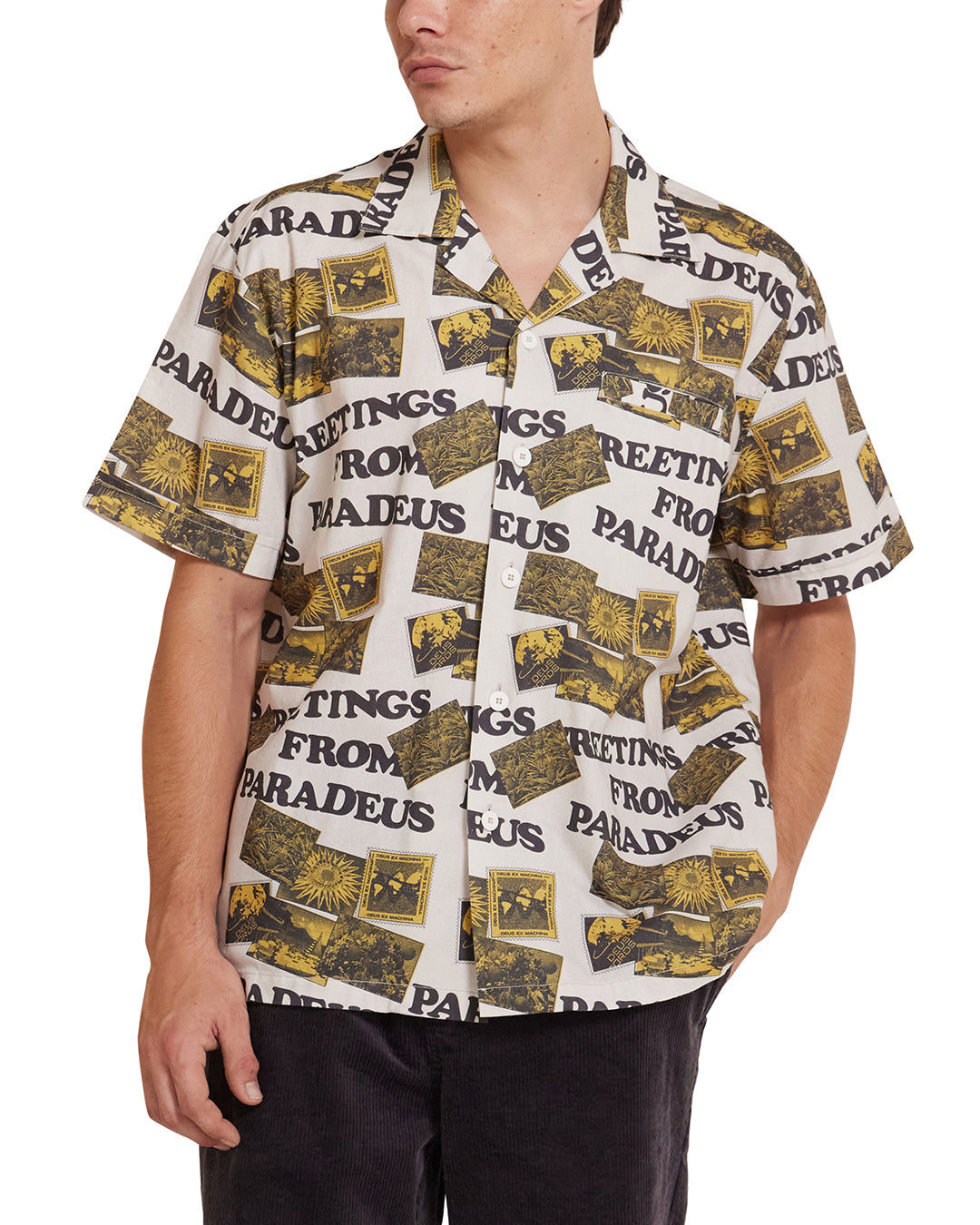 Paradeus Shirt - Dirty White|Model
