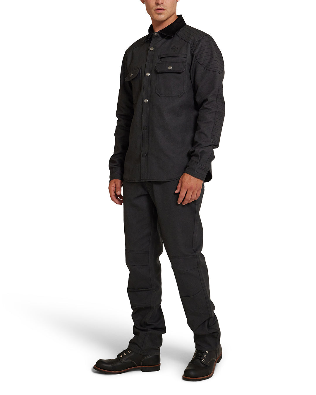 DEUS EX MACHINA CANTER OVERSHIRT - BLACK