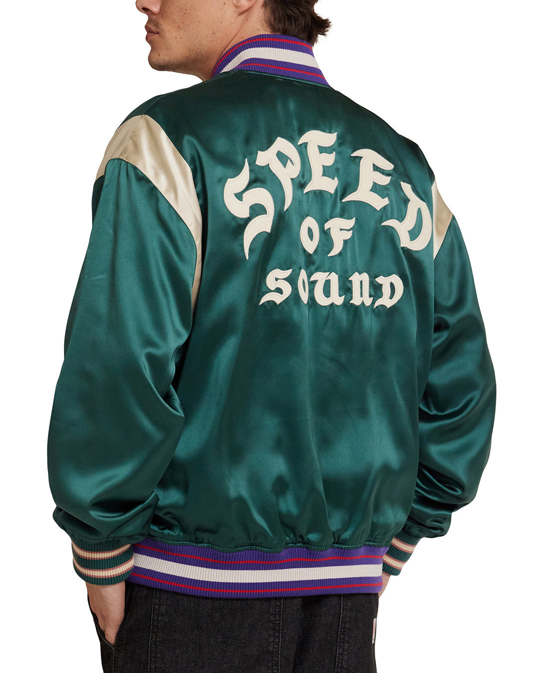 Memento Mori Jacket - Emerald|Model