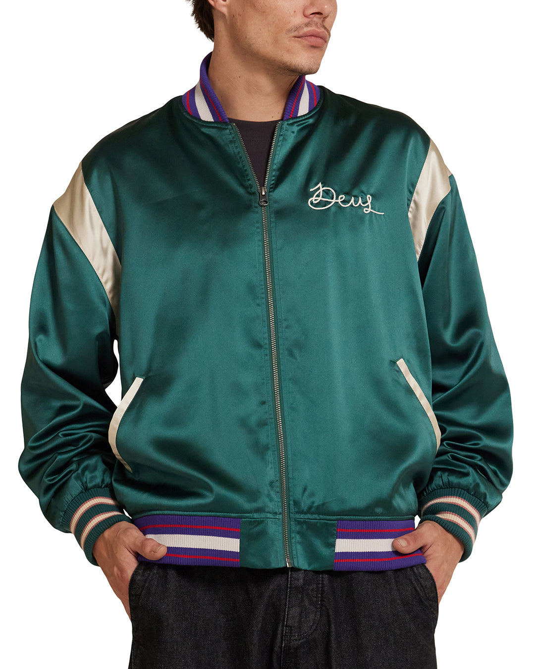 Memento Mori Jacket - Emerald|Model