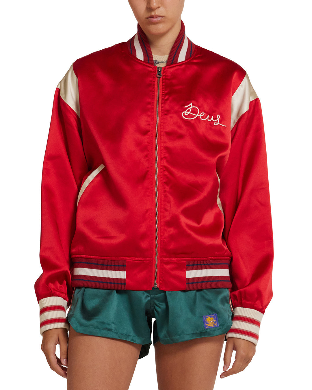 Memento Mori Jacket - Race Red|Model