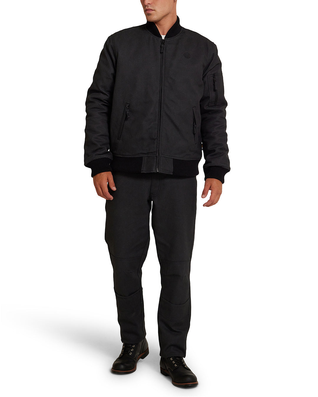 DEUS EX MACHINA RIDERS FRIEND BOMBER - BLACK