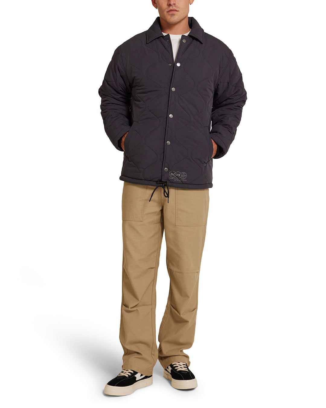 DEUS EX MACHINA FREDDY COACH JACKET - ANTHRACITE