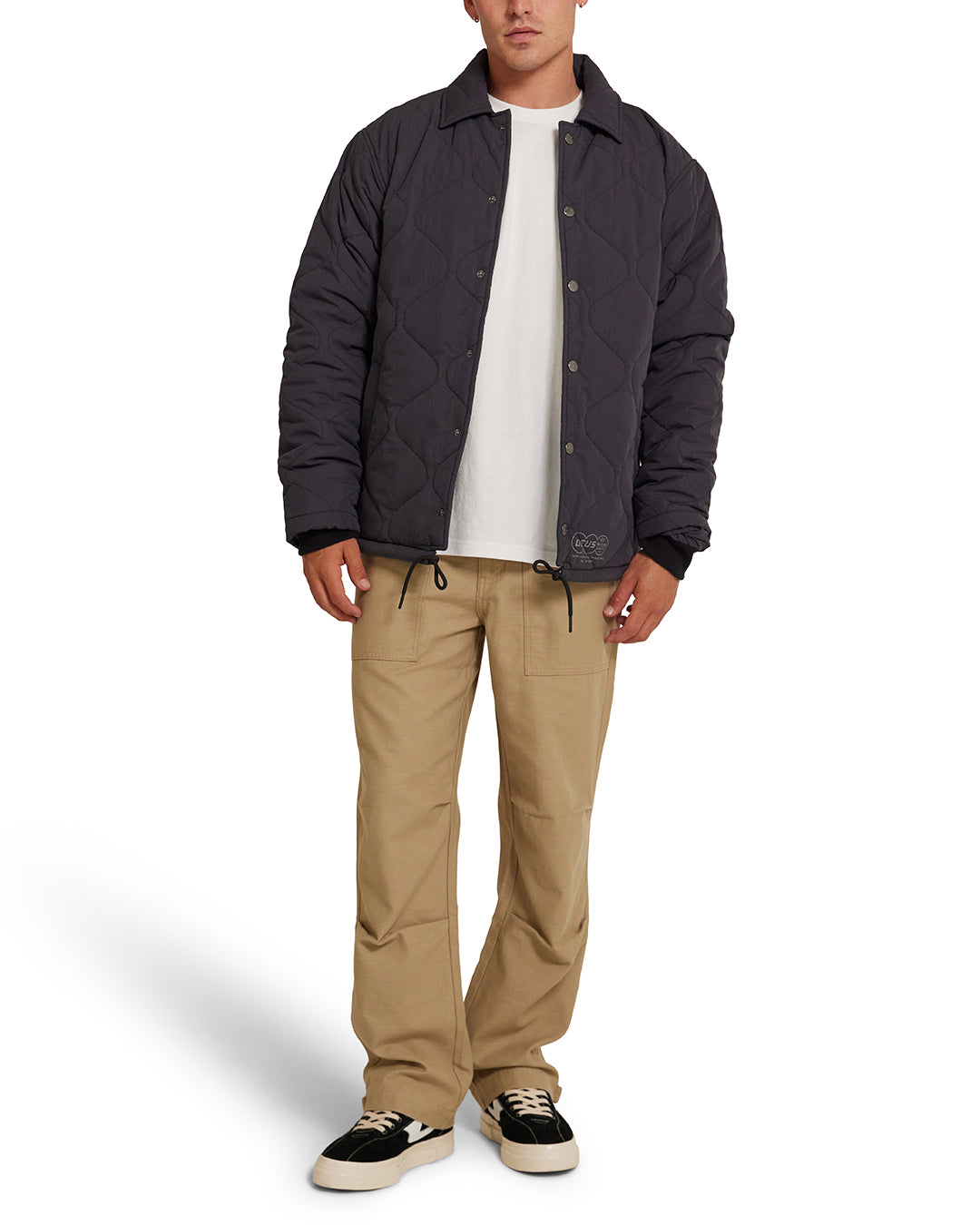 DEUS EX MACHINA FREDDY COACH JACKET - ANTHRACITE