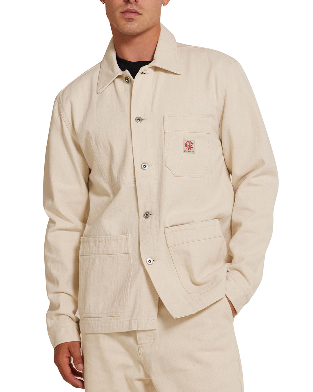 Hank Denim Chore - Natural|Model