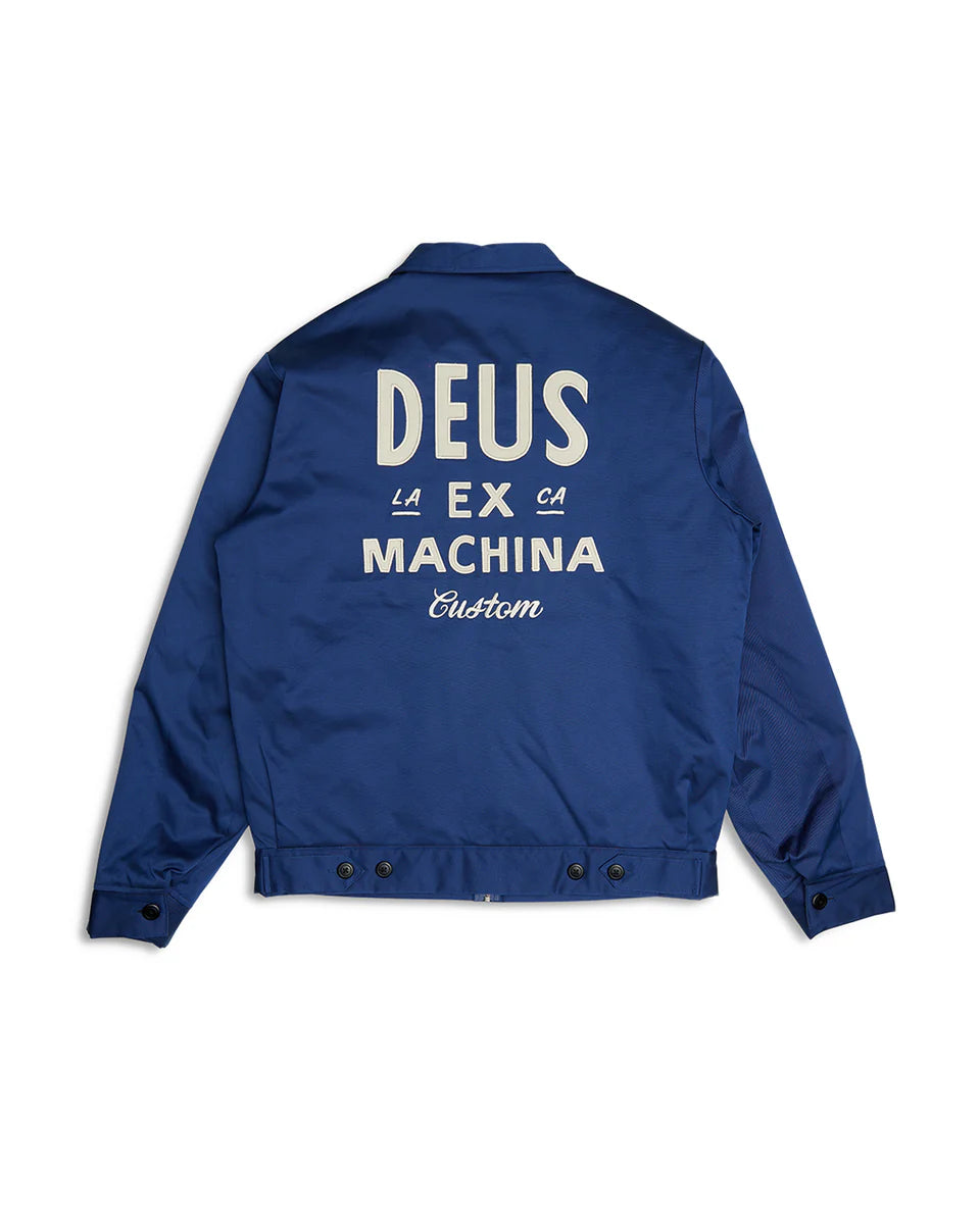 Deus Ex Machina Workwear Jacket 2.0 — Mechanic Blue — view 4