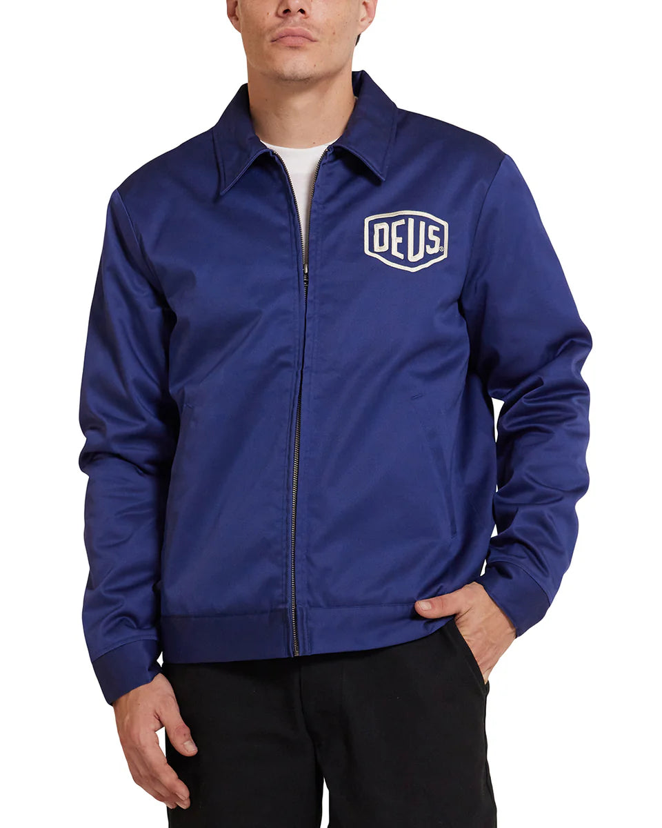 Deus Ex Machina Workwear Jacket 2.0 — Mechanic Blue — view 10