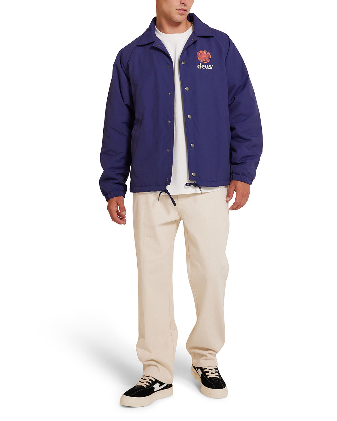 DEUS EX MACHINA STRATA COACH JACKET - PATRIOT BLUE
