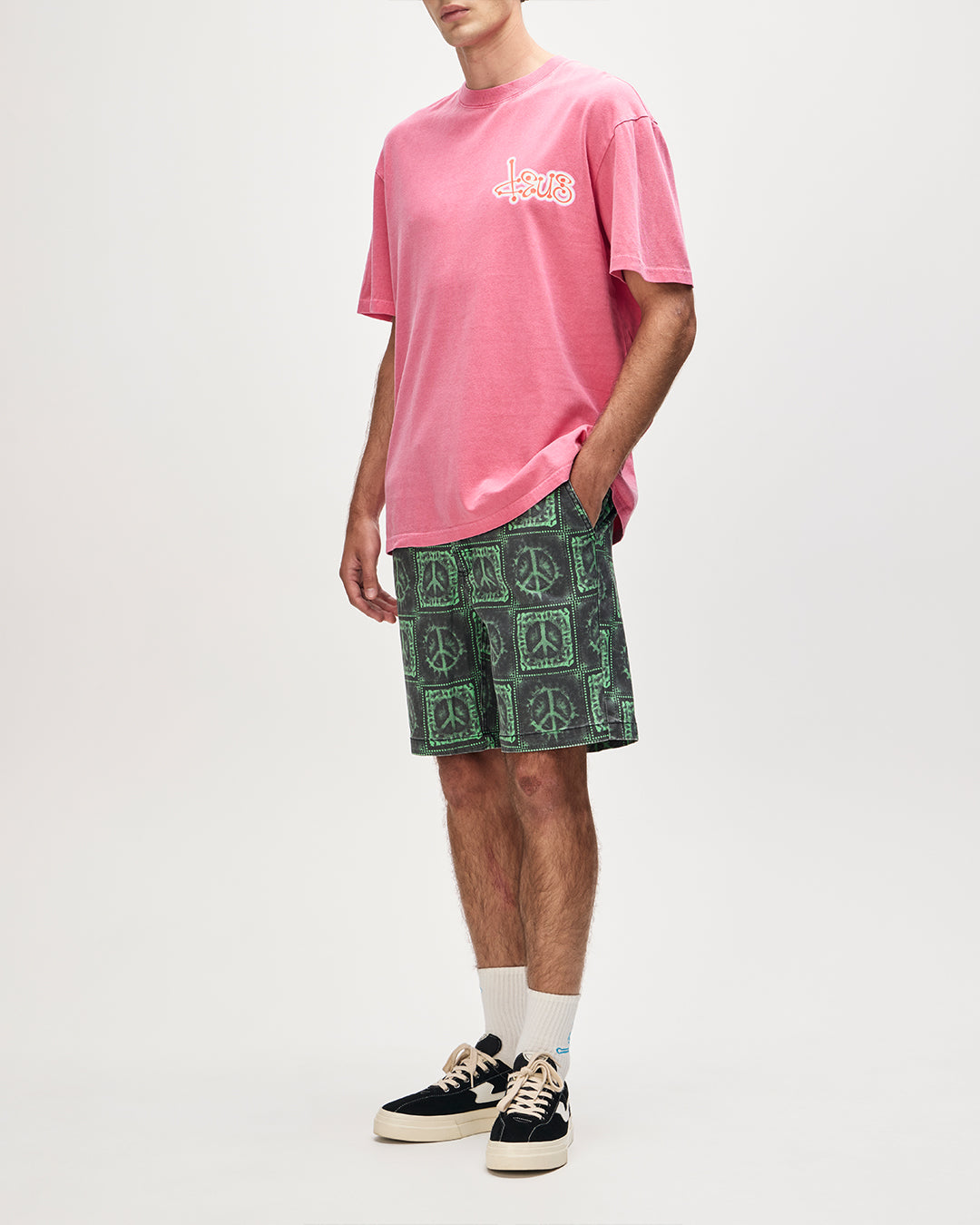 DEUS EX MACHINA SENTIENT TEE - RASPBERRY