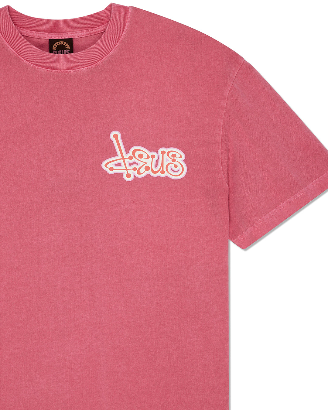 DEUS EX MACHINA SENTIENT TEE - RASPBERRY