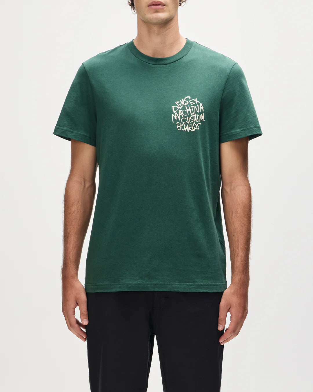 DEUS EX MACHINA SCRAMBLER TEE - HUNTER GREEN