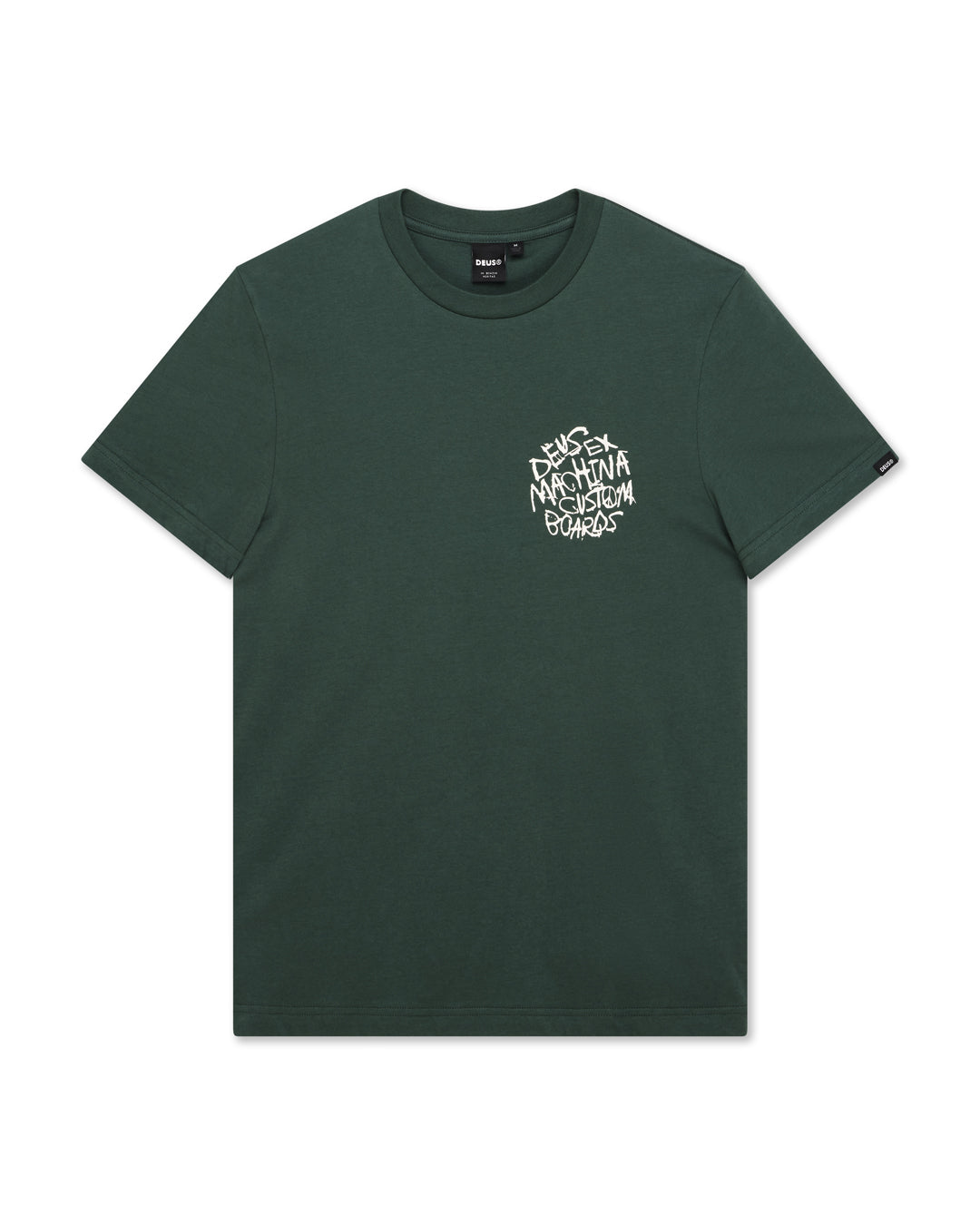 scrambler-tee-hunter-green|Flatlay