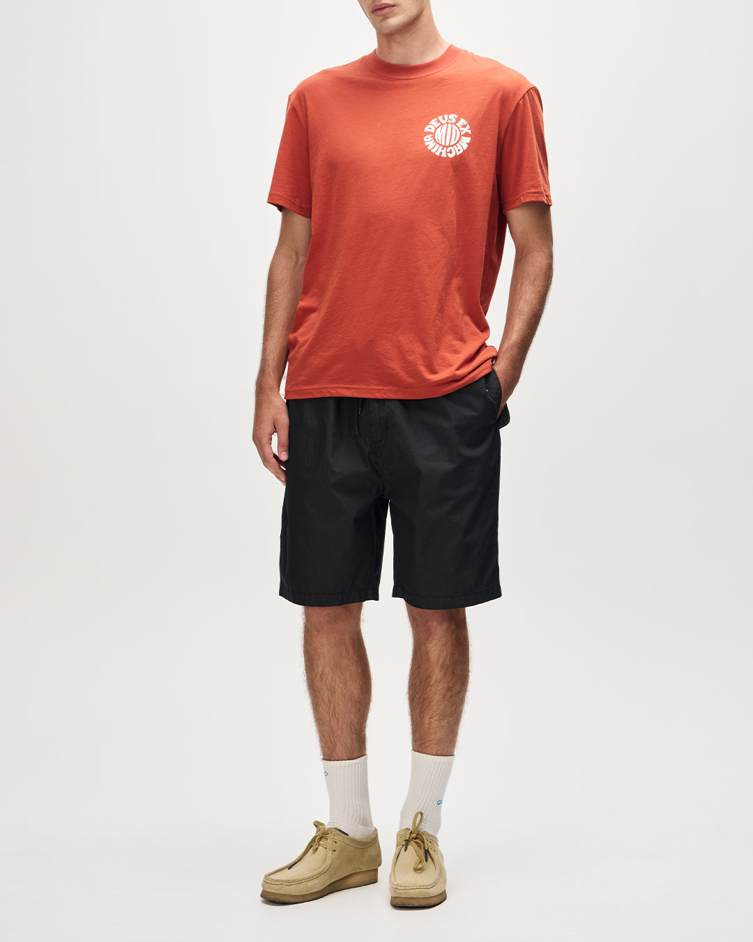 DEUS EX MACHINA MIDDIE TEE - TERRACOTTA