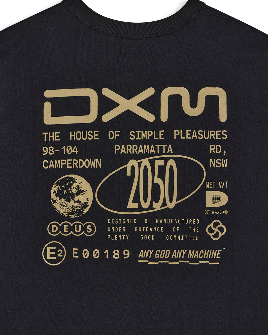 DEUS EX MACHINA COMMITTEE LS TEE - BLACK
