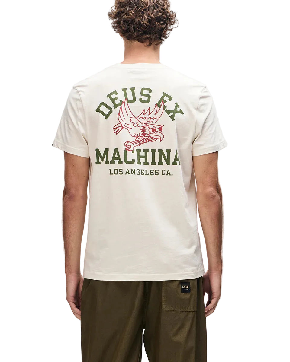 Deus Quickbeak Tee — Vintage White — front view