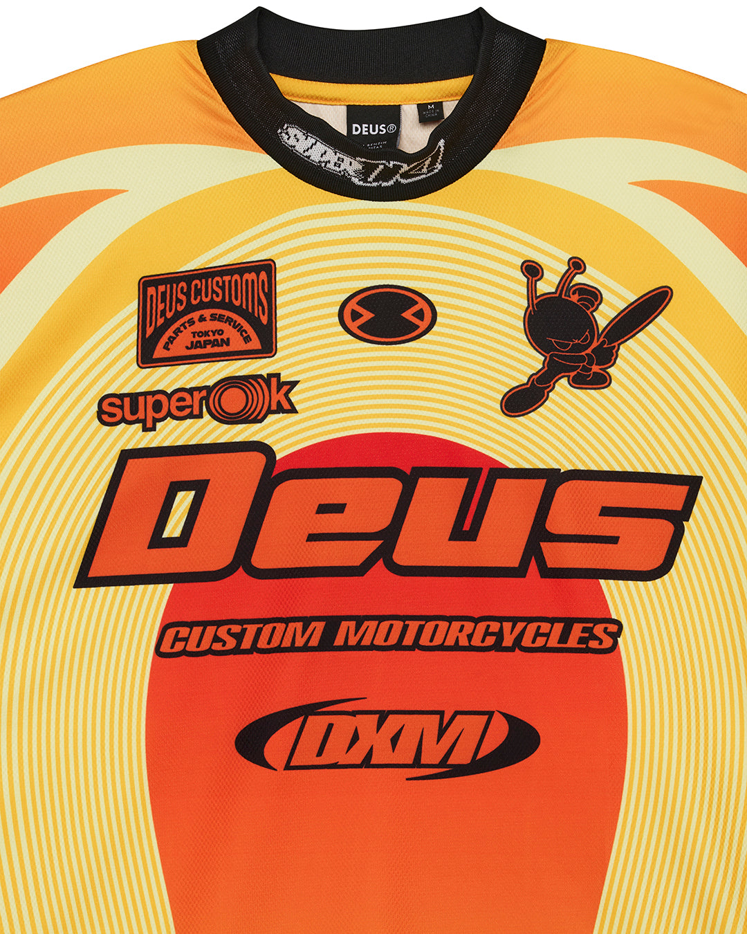 DEUS EX MACHINA PLEDGE MOTO JERSEY - SUNRISE ORANGE