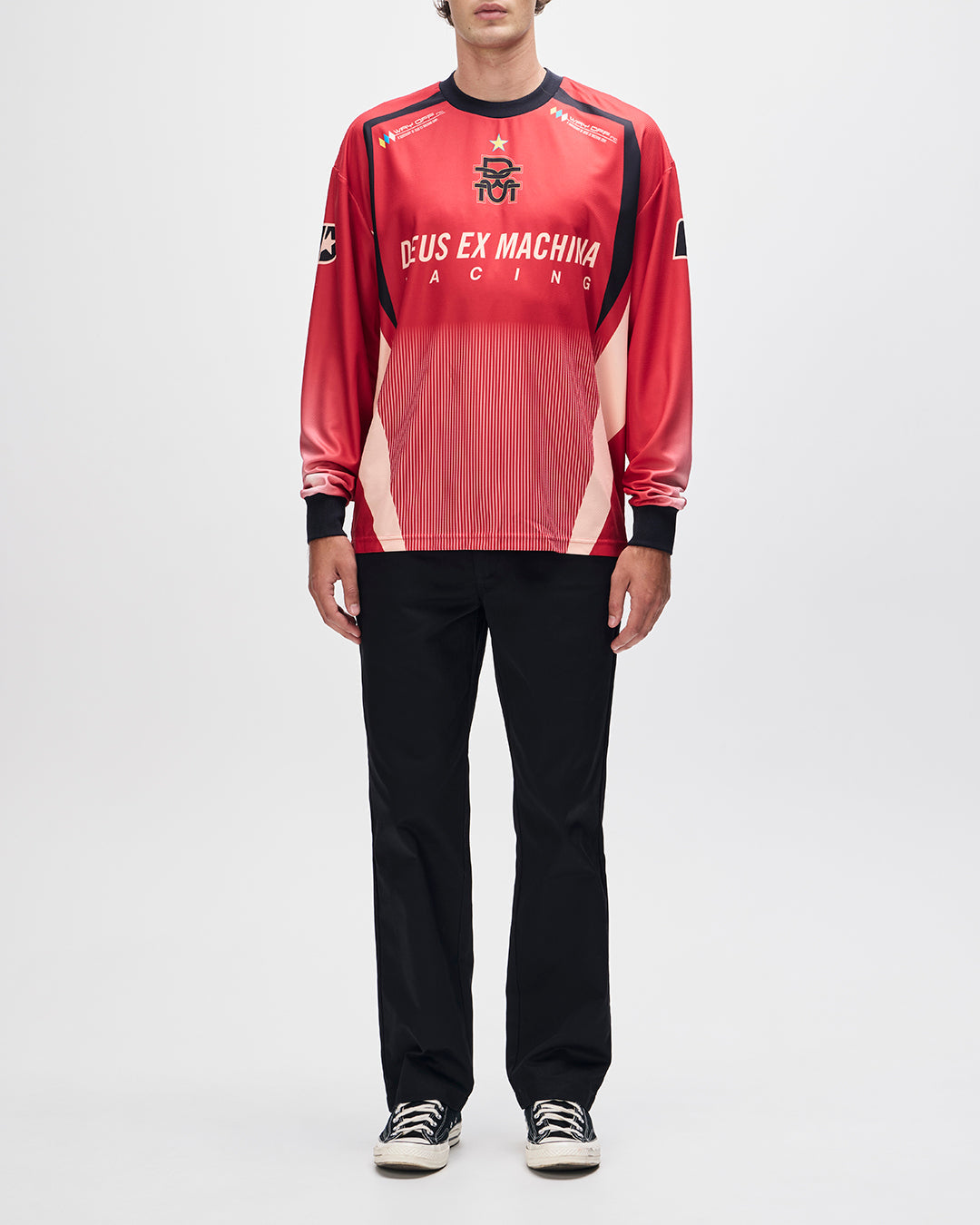 DEUS EX MACHINA RENEGADE MOTO JERSEY - RED