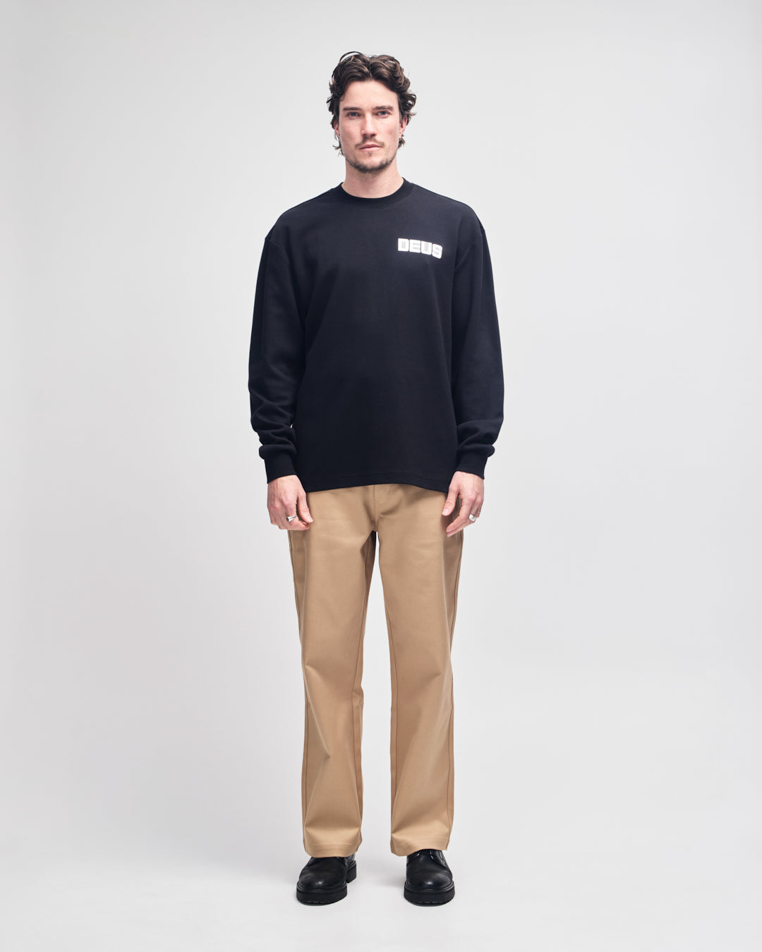 DEUS EX MACHINA BE FIRST LS TEE - BLACK