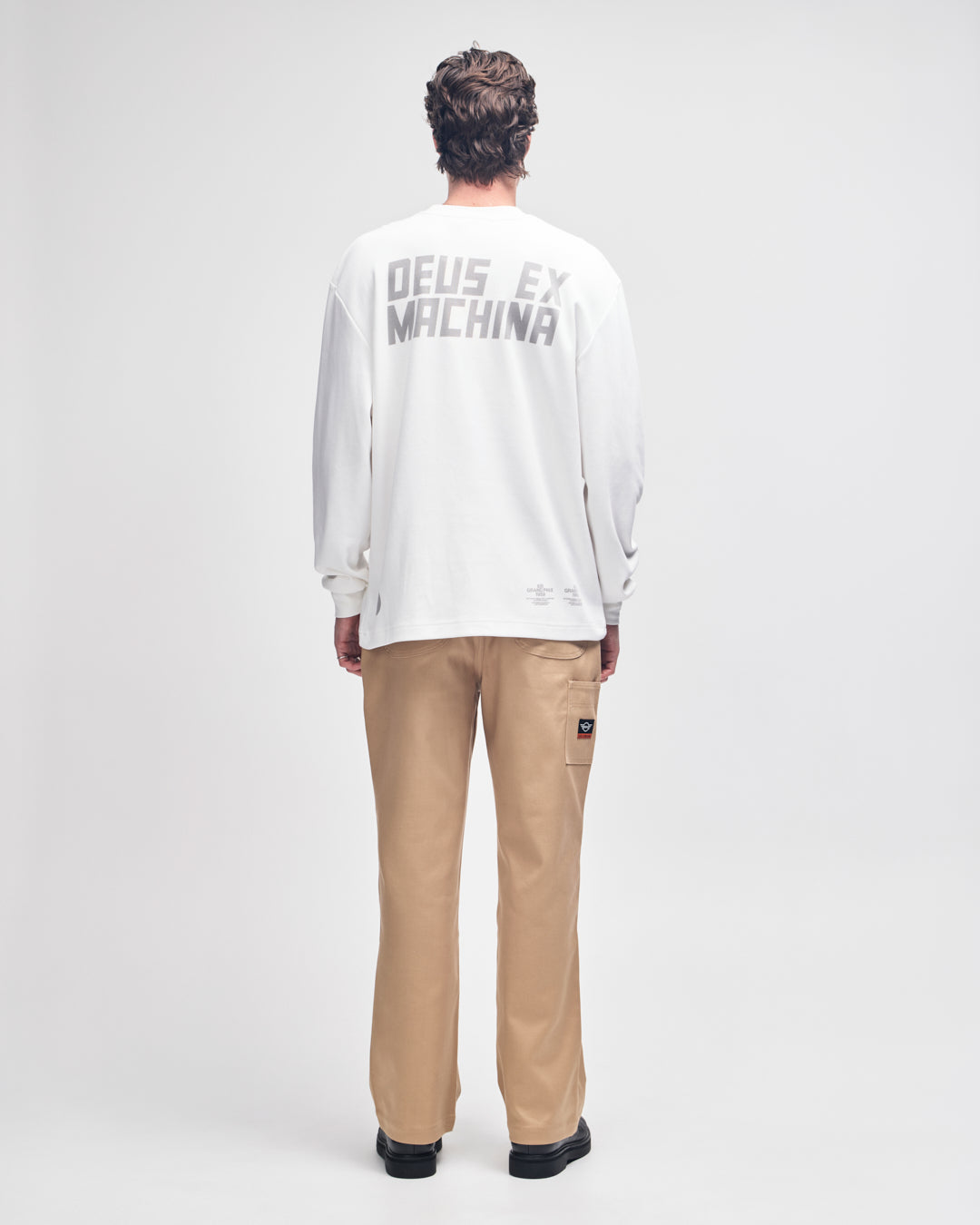 DEUS EX MACHINA BE FIRST LS TEE - VINTAGE WHITE