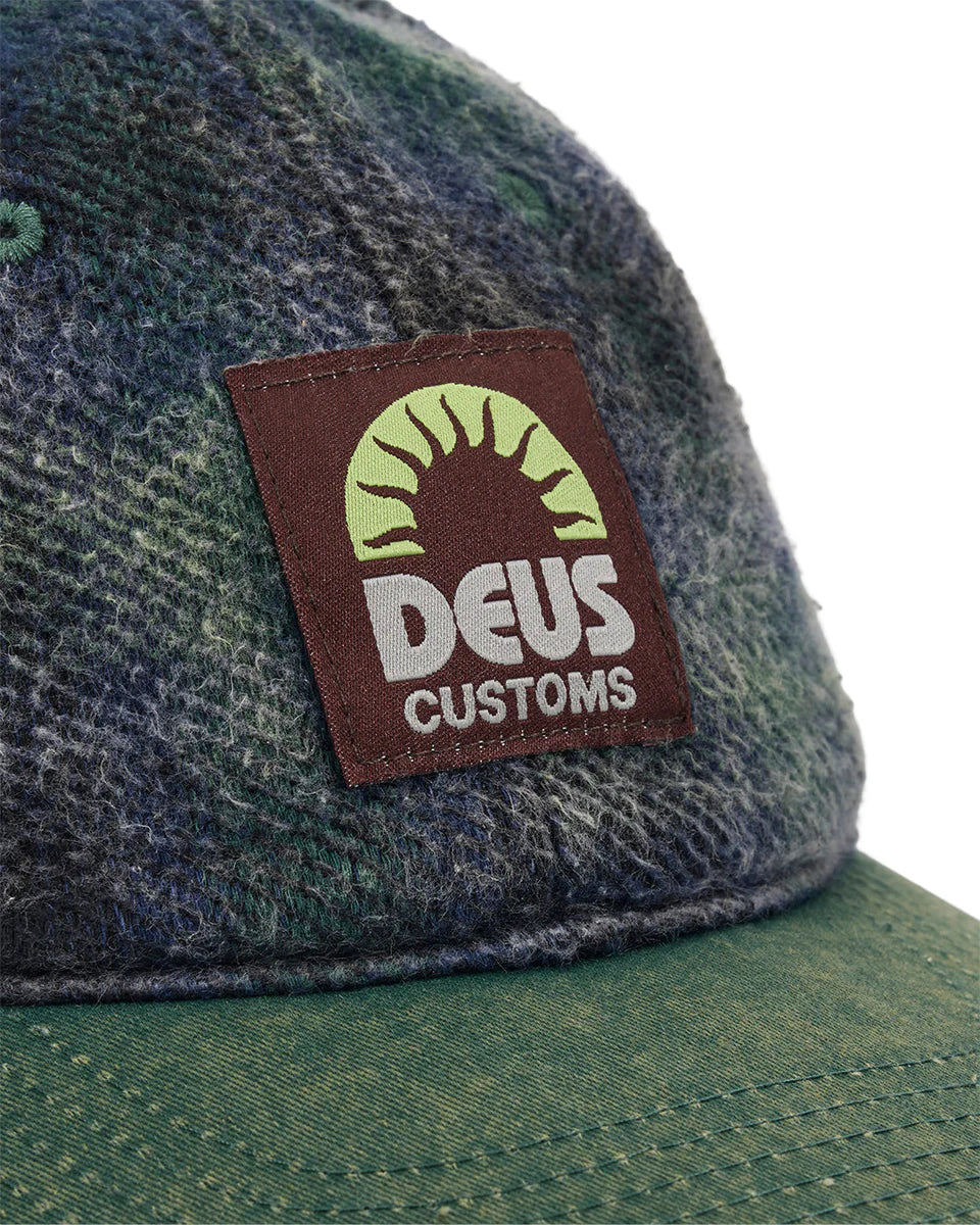Deus Vacay Check Cap — Black Check — view 3