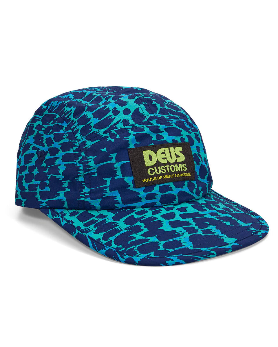 DEUS EX MACHINA CLEMENT 5 PANEL CAP - WAVE RIDE BLUE