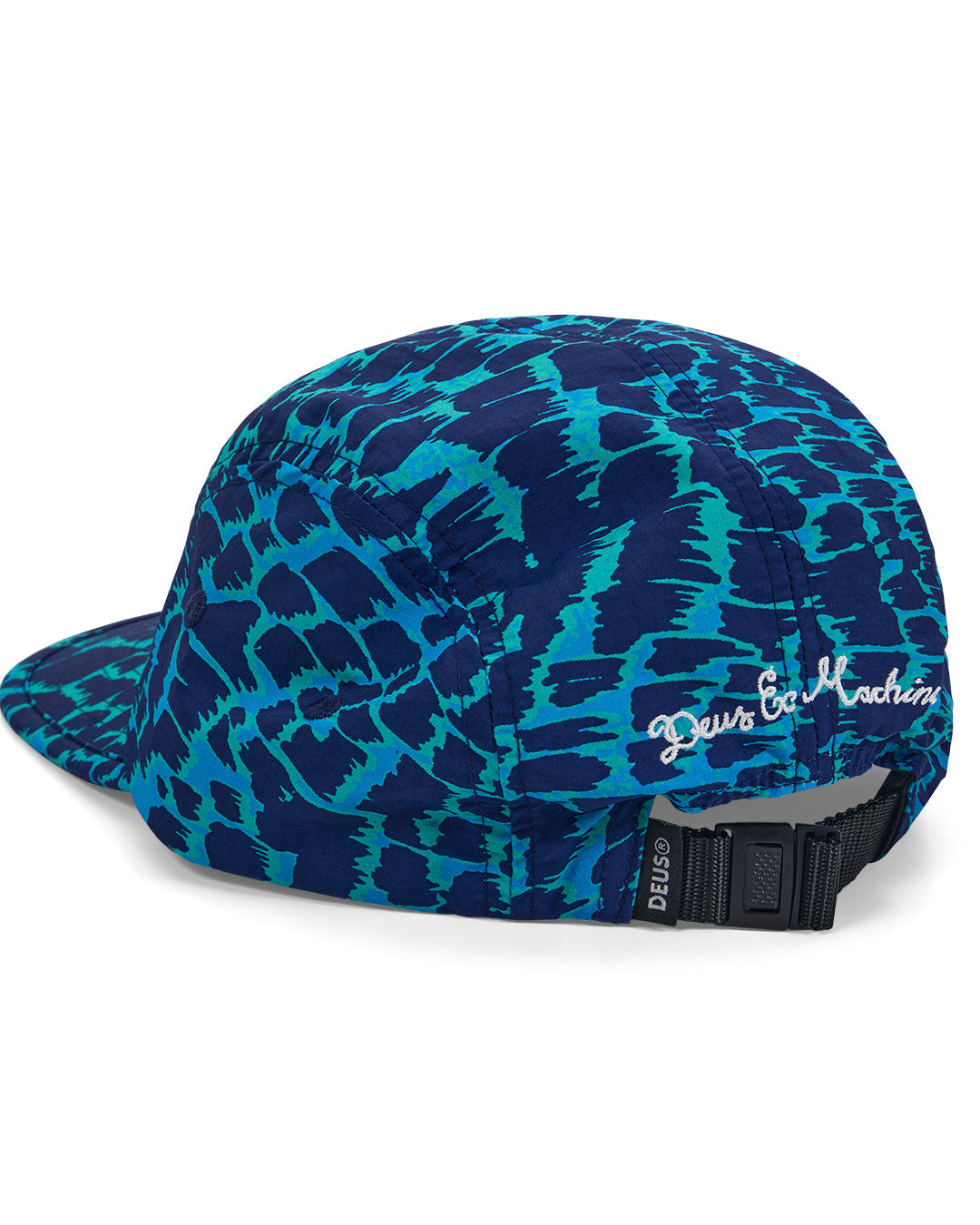 clement-5-panel-cap-wave-ride-blue|Model