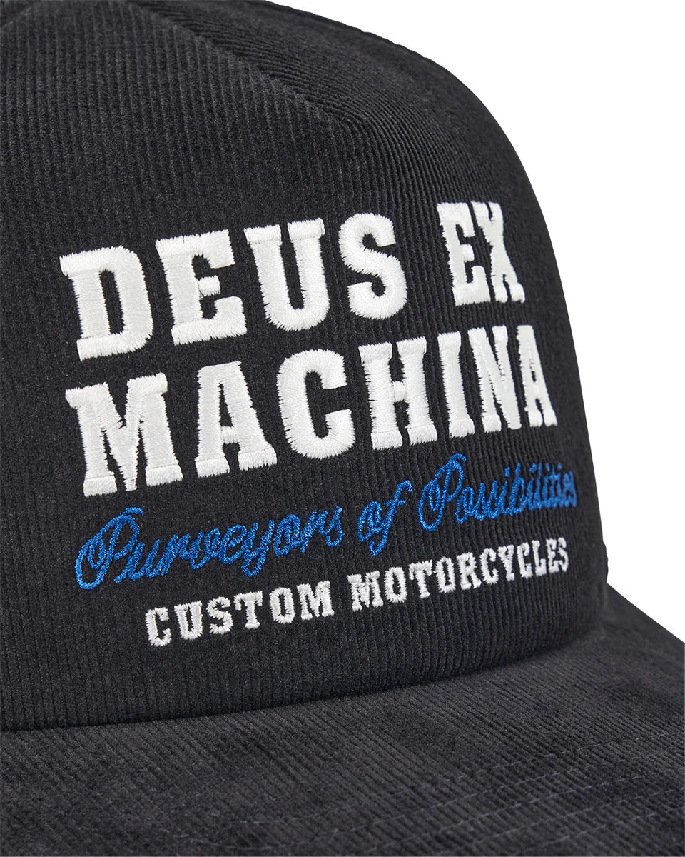 Deus Gumshoe Cord Trucker — Black — view 3