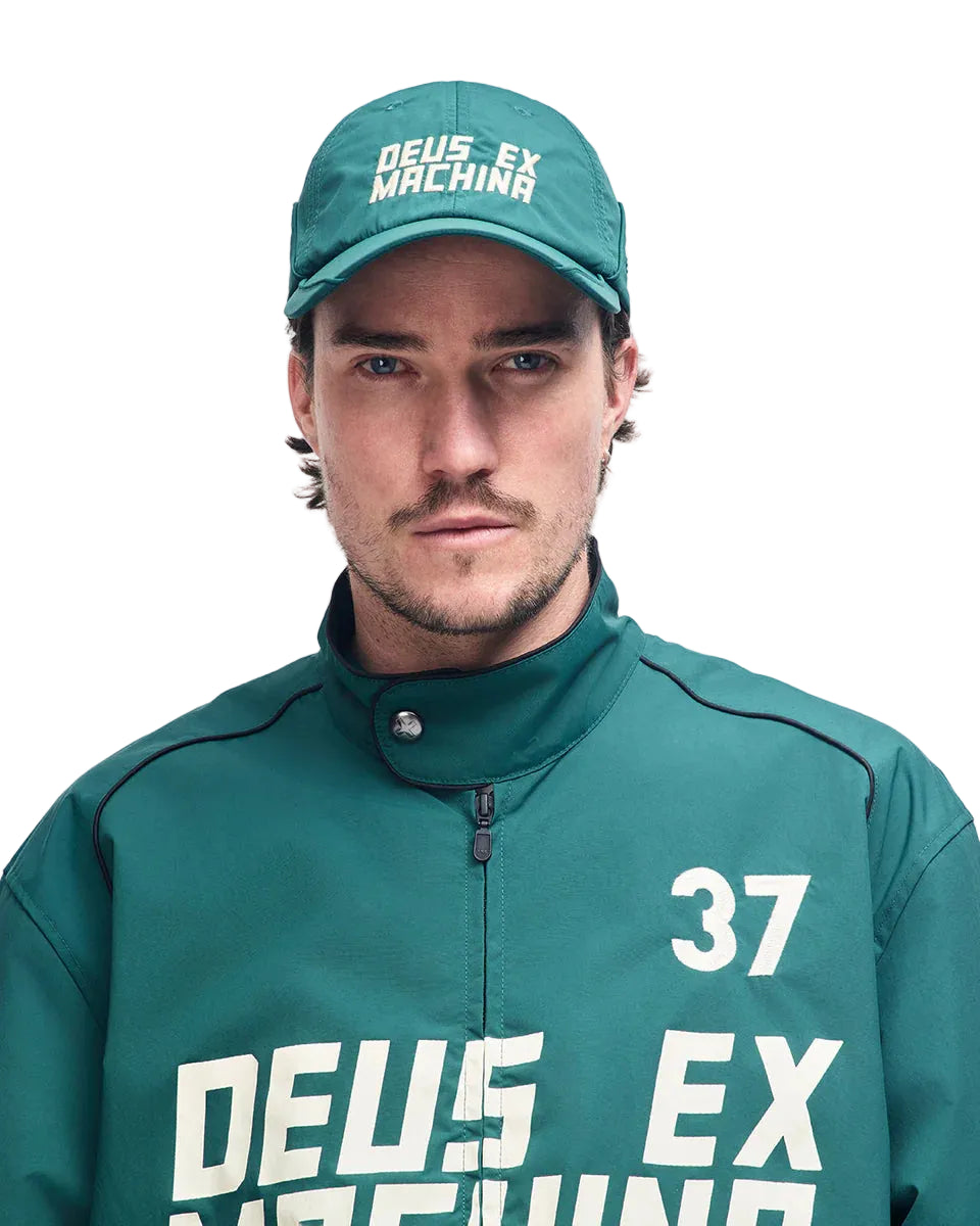 Deus Ex Machina Mini Finals Cap — Race Green — front view