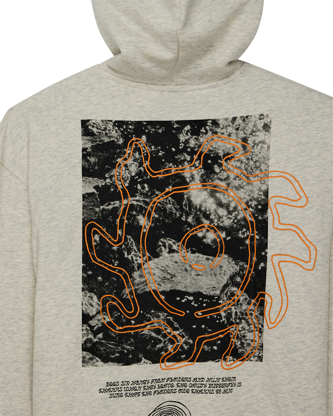 DEUS EX MACHINA MIGRATION HOODIE - LIGHT GREY MARLE