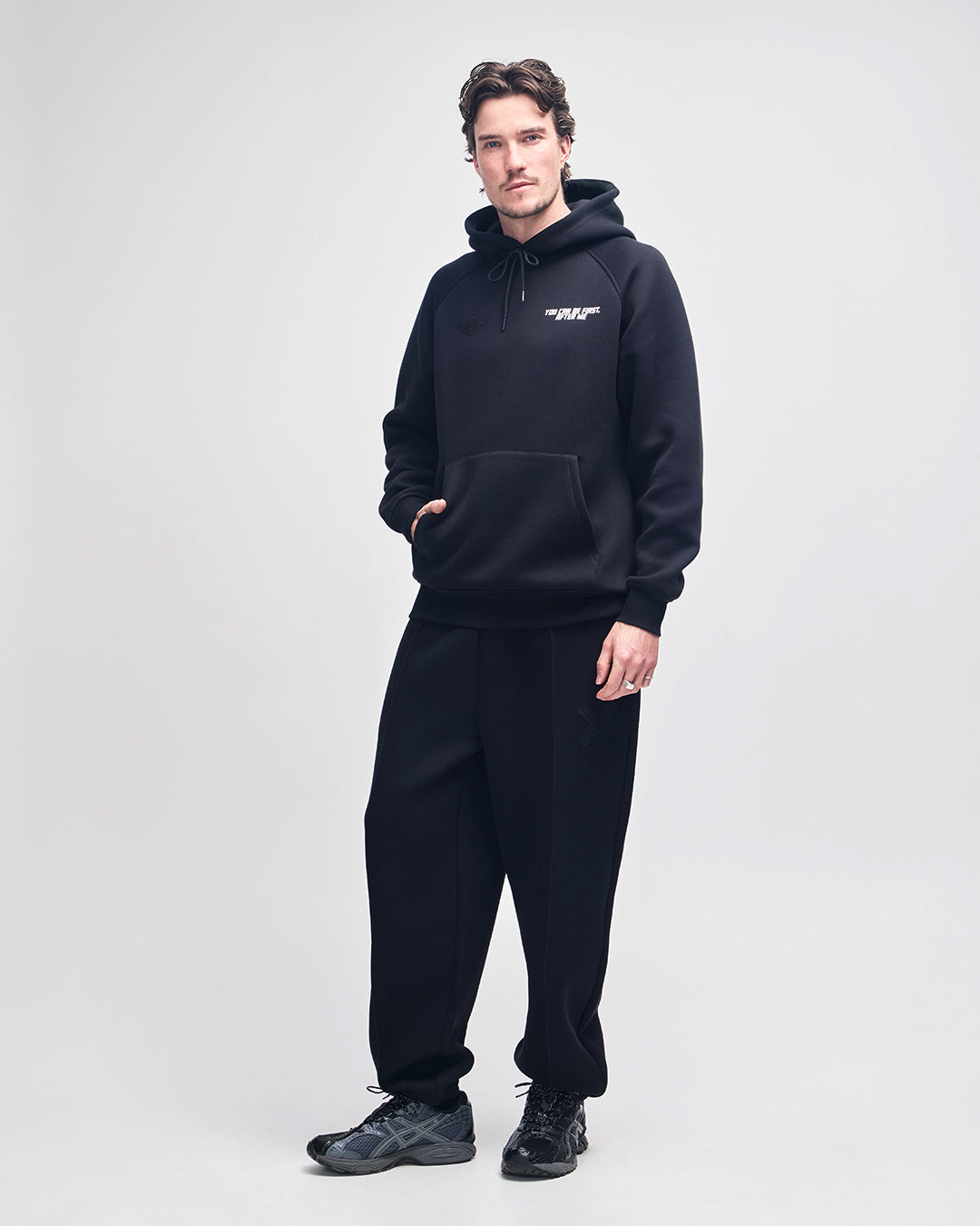 DEUS EX MACHINA YOU CAN BE FIRST HOODIE - BLACK