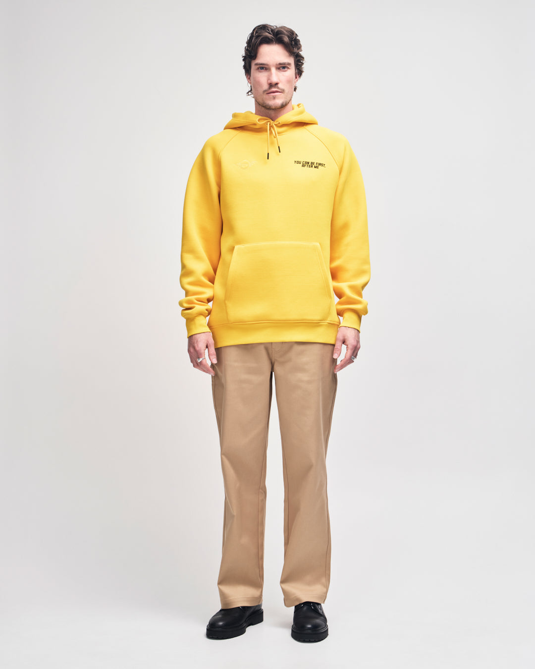 DEUS EX MACHINA YOU CAN BE FIRST HOODIE - SPECTRA YELLOW